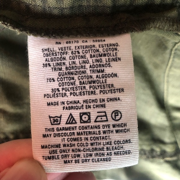 Anthropologie x Hei Hei Military Jacket Women’s Small Army Green Utility Lace - Picture 15 of 15